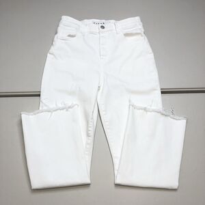 Frank and Eileen Women’s Killia Pants Size 28 Cropped Flare Hight Rise White